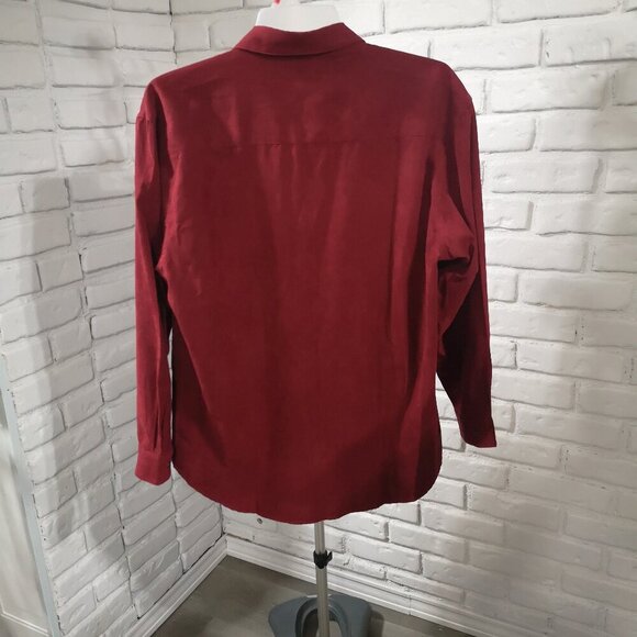 NWT West Coast Connection Men's Size Large Red Button Front Shirt - Picture 2 of 11